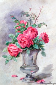 花の花瓶」 1865年～1928年頃 作： Madeleine Jeanne Lemaire