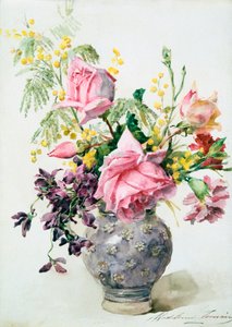 薔薇の花瓶」 1865年～1928年頃 作： Madeleine Jeanne Lemaire