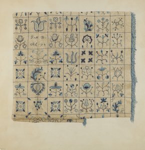 掛け布団 作： Mae A. Clarke
