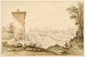 ローマの風景 作： Maerten de Cock