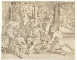 お風呂の金持ち 作： Maerten de Vos