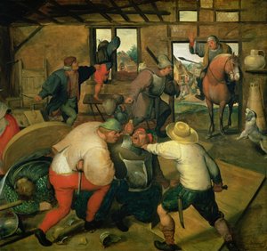 戦い、c.1565-70（パネル） 作： Maerten van Cleve