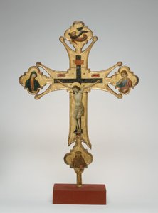 行列の十字架 1320年頃 油彩、キャンバス、木 作： Maestro di Santa Chiara