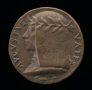 アウグスト・ダ・ウディネ Publio Augusto Graziani, 詩人・占星術師 [裏面] 1519年頃。 作： Maffeo Olivieri
