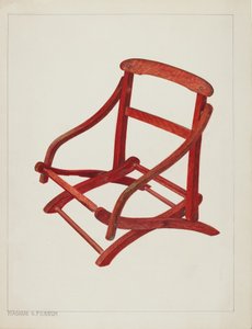 子供用折りたたみ椅子、1938年頃。