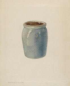 Pottery Jam Jar, c. 1938. 作： Magnus S. Fossum
