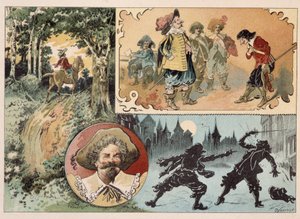 シラノ・ド・ベルジュラック、シラノ・ド・ベルジュラックの小説「The other world」の挿絵 作： Henri Maigrot