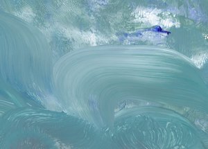 青い液体の波
