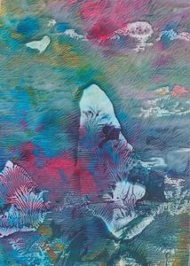 流動的な抽象的な色彩 作： 