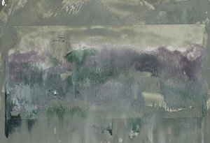 霧に包まれた抽象的な風景 作： 
