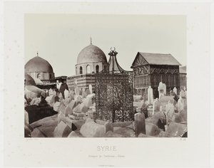 Gezicht op een begraafplaats in Damascus (Syria/Groups of Tombs - Damascus) 古代建築：エジプト、ギリシャ、小アジア：写真集（連載タイトル） 作： Maison Bonfils