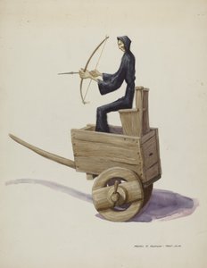 エル・ムエルトの死人と荷車 1937年頃 作： Majel G. Claflin