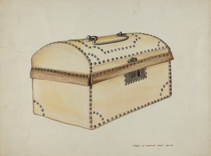 革で覆われた箱、c。 1937年。
