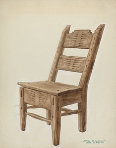 木製の椅子、1939年頃