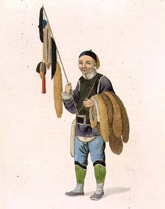 毛皮職人、J.ダドリーが彫った「中国の衣装」の43版 作： Major George Henry Mason
