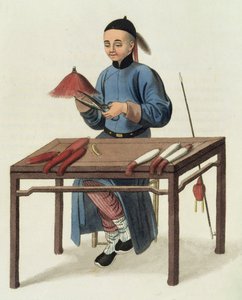 キャップメーカー、J。ダドリーによって刻まれた「中国のコスチューム」のプレート51、1800 作： Major George Henry Mason