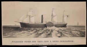 蒸気船組合。1500トン、Thos S. Budd船長。1851年、スポフォード・タイルストン社向けに建造。 作： Major and Knapp Sarony
