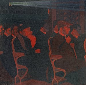 映画館にて 1915年頃（キャンバスに油彩）