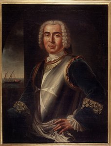 サントロペ（サントロペ）の騎士ピエール・アンドレ・ド・スフレン（スフレンの吏員）の肖像（1729年～1788年） - マルタの美術 - 18世紀 99 x 76 cm 作： Maltese School