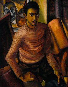 自画像、1934 年。 作： Malvin Gray Johnson