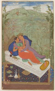 スルタン・ムラードとその妃 1597年頃 作： Manohar