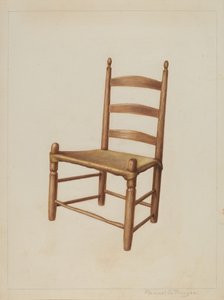 ダイニングルームチェア、1938年頃