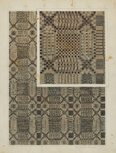 織物のカバーレット、1938年頃