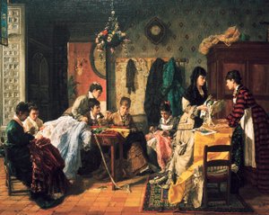 ドレスメーカーのワークショップ 作： Manuel García Hispaleto