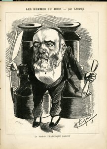 マニュエル・ルク（1854-1919）が「La Caricature」（1880年）に描いたもの。
