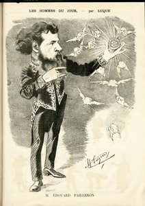マニュエル・ルク（1854-1919）が「La Caricature」（1880年）に描いたもの。 作： Manuel Luque