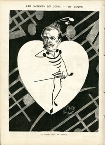 マニュエル・ルク（1854-1919）が「La Caricature」（1880年）に描いたもの。 作： Manuel Luque