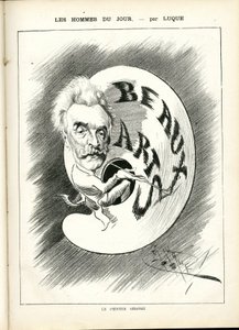マニュエル・ルク（1854-1919）が「La Caricature」（1880年）に描いたもの。 作： Manuel Luque