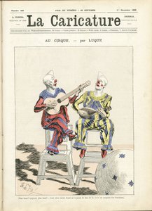 La Caricature』（1880年）の表紙に描かれたManuel Luque（1854-1919）のイラスト 作： Manuel Luque
