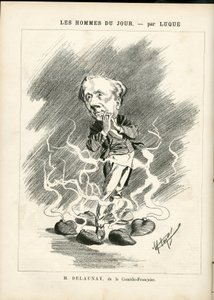 La Caricature』（1880年）の表紙に描かれたManuel Luque（1854-1919）のイラスト 作： Manuel Luque