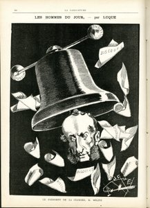 La Caricature』（1880年）に掲載されたマニュエル・ルケ（1854-1919）のイラスト 作： Manuel Luque