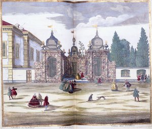 カステッラーゾの鳥小屋、1743年 作： MarcAntonio dal Re