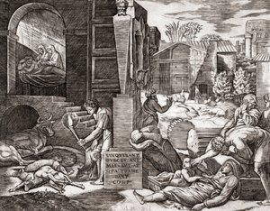 疫病」（彫刻 作： Marcantonio (after) Raimondi