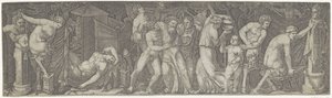 酔ったバッカスとサテュロスとメナドとのバッカナル 作： Marcantonio Raimondi