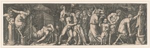 バッカナリア、1510～1511年頃。 作： Marcantonio Raimondi