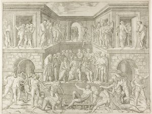 セントローレンスの殉教 作： Marcantonio Raimondi