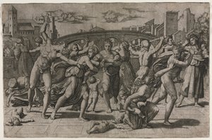 もみの木のない無辜の虐殺 作： Marcantonio Raimondi