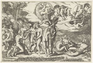 パリの審判 作： Marcantonio Raimondi