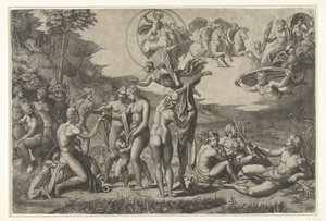 パリの審判 作： Marcantonio Raimondi