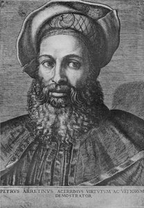 ピエトロ・アレティーノの肖像、c1517