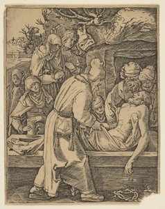 The Deposition、from the Small Passion copy.nd 作： Marcantonio Raimondi
