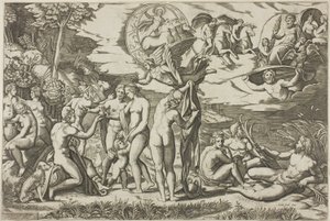パリの審判 作： Marcantonio Raimondi