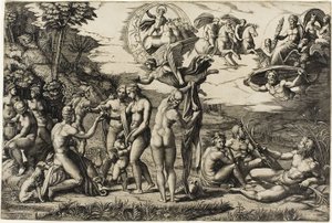 パリの審判 作： Marcantonio Raimondi