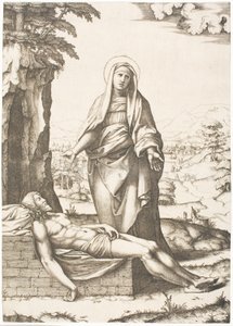ピエタ 作： Marcantonio Raimondi