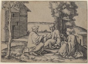 三人の医者 作： Marcantonio Raimondi