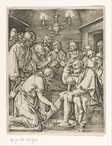 ピーターの足洗い キリストの受難（シリーズタイトル） 作： Marcantonio Raimondi